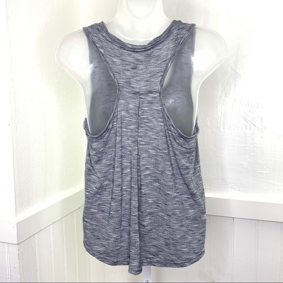 Tahari Racer Back Black/White Stripe Tank Top | S - Picture 4 of 5